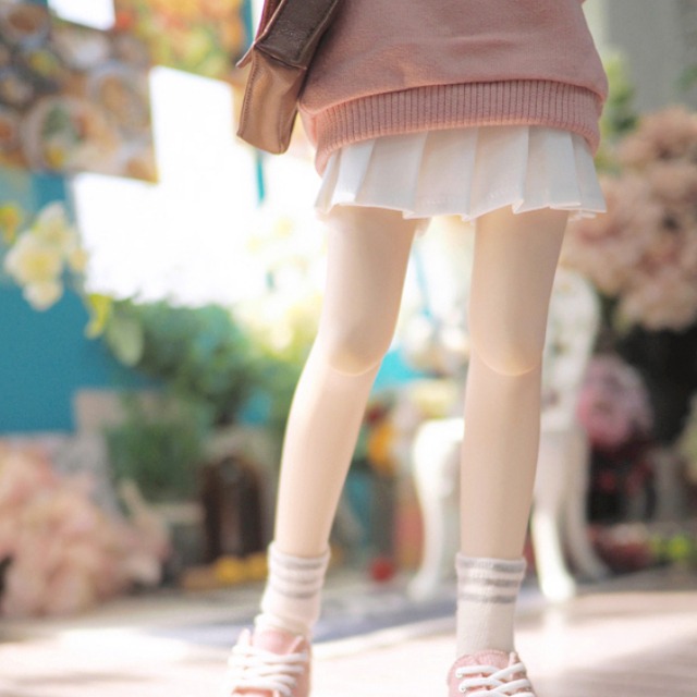 [Pre-order] [MSD]Basic pleated skirt(white)