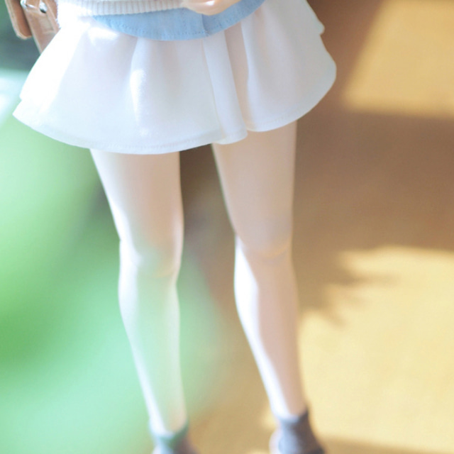 SDG Flare Mini Skirt White