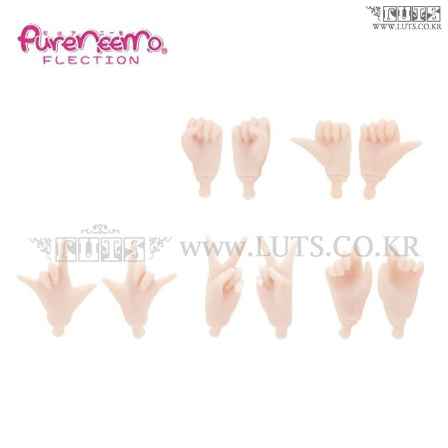Pureneemo Hand Parts Small A set XS Size (White Skin)