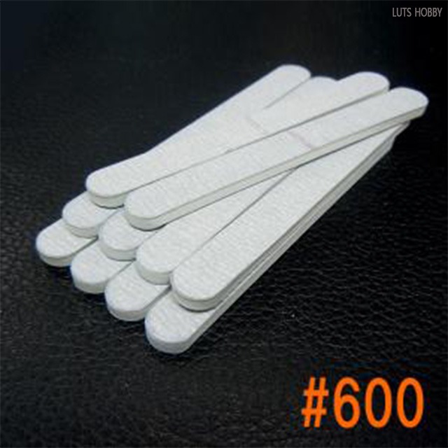 Style X Hard Mini Stick Sandpaper Round Type 600 10 Packs BG662