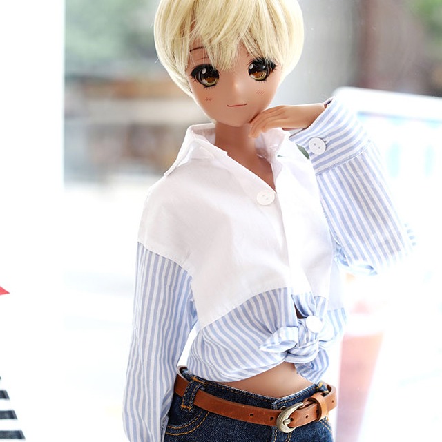 [Pre-order] [SD13 GIRL &amp; Smart Doll] FreeHalf line Shirt - Sky