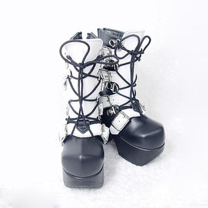 SBS-22 HARD METAL BOOTS For BOY (White)