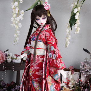 SDF Girl Kimono Set Red