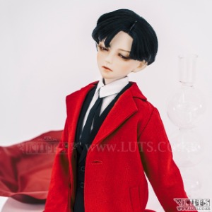SDF65 Simple Long Jacket Red