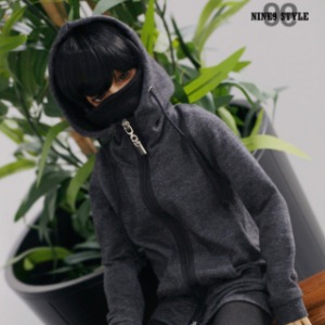 [SDB]Mask Hood Zip-up(Gray)
