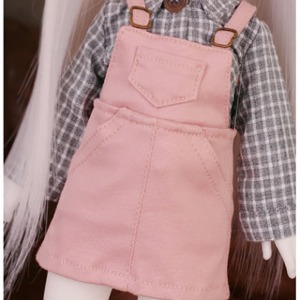 [Pre-order] [YoSD] Cute suspender skirt(Pink)