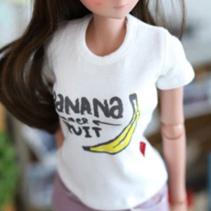 [Pre-order] [SD13 Girl &amp; Smart Doll] Banana T shirt - White