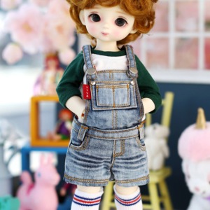 [Pre-order] [USD] New Washing Short Overalls - Blue