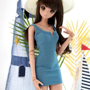 [Pre-order] [SD13 Girl &amp; Smart Doll] Sleeveless Dress - Blue