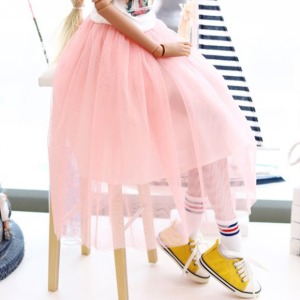 [Pre-order] [SD13 Girl &amp; Smart Doll] long sha skirt - Pink