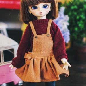 [Pre-order] [USD] Cotton Overall Skirt - L.Brown