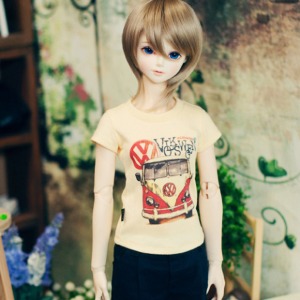 [Pre-order] [SD13 Girl &amp; Smart Doll] Van Decal T shirt - Yellow