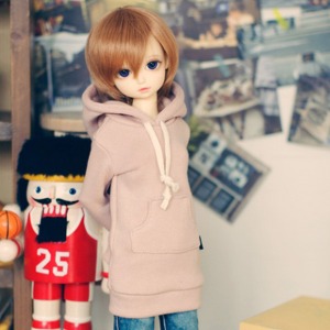 [Pre-order] [MSD &amp; MDD] Long Hooded T - Indi Pink
