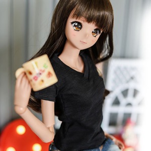 [Pre-order] [SD13 Girl &amp; Smart Doll] Vneck Basic T shirt - Black