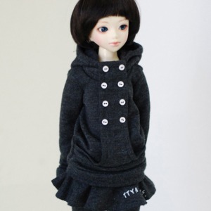 [Pre-order] [MSD &amp; MDD] Chic Hooded T - D.Gray