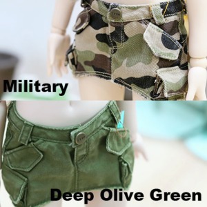 [Pre-order] [MSD &amp; MDD] Vintage Cargo Skirt - Military &amp; Deep Olive Green