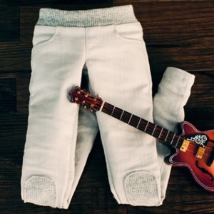 [Pre-order] [SD13 Girl &amp; Smart Doll] Neat Skinny Pants - Silver Gray