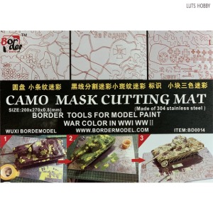 Border Model Camo Mask Cutting Mat (For First &amp; Second World War tanks)(BD0014)