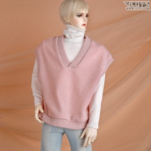 Pre-order GSDF Overfit Knit Vest Pink