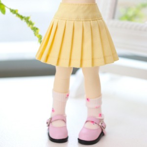 [Pre-order] [USD] Basic Pleated skirt - Yellow