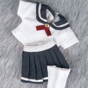 [OB11] GIRL Sailor nine school (Navy) - skirt