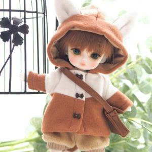 [Pre-order] LATI-Y Fluffy Fox Coat Set Brown
