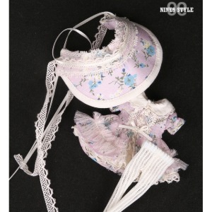 [Pre-order] obitsu 11 Flower Bonnet Dress purple
