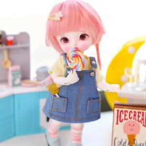 [Pre-order] [Child16] 16cm Cutie Pocket Overall Skirts - Sky