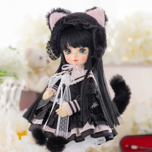 NINE9 USD BEBE27 JEUJEU30 Kitty Sailor Dress (Black) &amp; Nine Doll SET Type Option BEBENINE 27 JEUJEUNINE 30