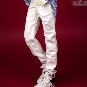 SDF65 Ripped Jeans White