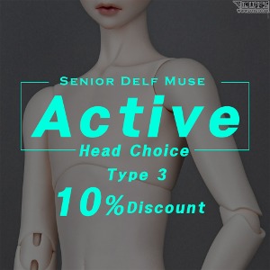 Senior Delf Muse Type3, Type5  Active ver Doll 10% OFF  Head Choice