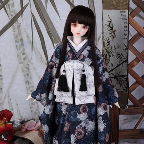 SDF Girl Kimono Set (Navy)