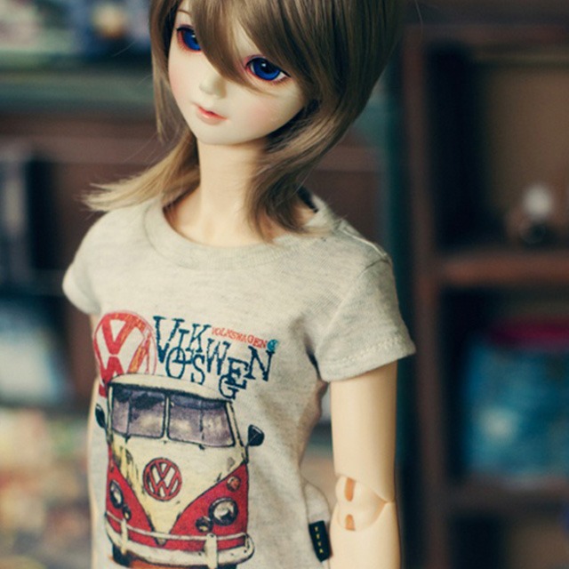 [Pre-order] [SD13 Girl &amp; Smart Doll] Van Decal T shirt - Oatmeal