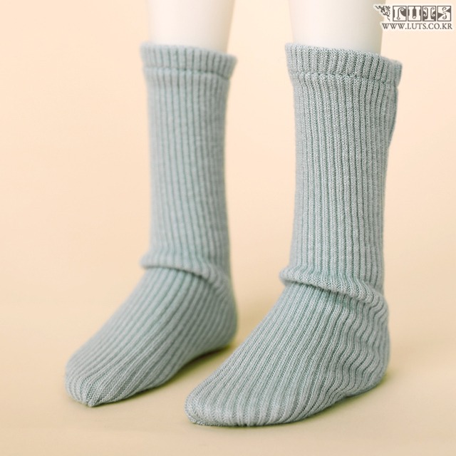 KDF color rib socks blue