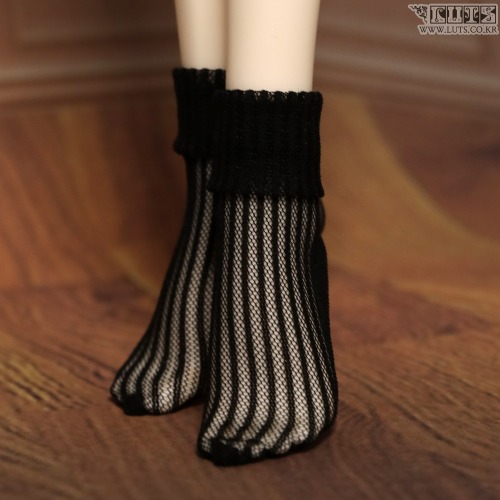 SDF Roll-up ankle socks black