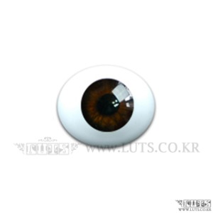 12MM Real Type Glass Eyes Brown