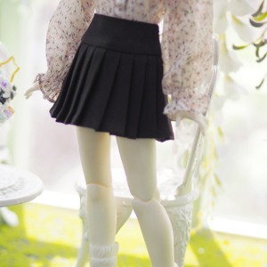 [Pre-order] [MSD]Basic pleated skirt(Black)