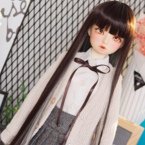 [Pre-order] [MSD]GIRL Long knit cardigan(Khaki beige)