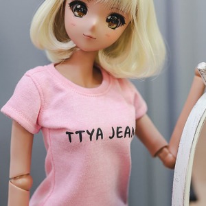 [Pre-order] [SD13 Girl &amp; Smart Doll] Basic T shirt - Pink
