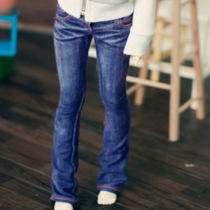 [Pre-order] [SD13 Girl &amp; Smart Doll] Washing Boot Cut Jeans - Blue