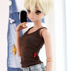 [Pre-order] [SD13 Girl &amp; Smart Doll] String Sleeveless - Brown