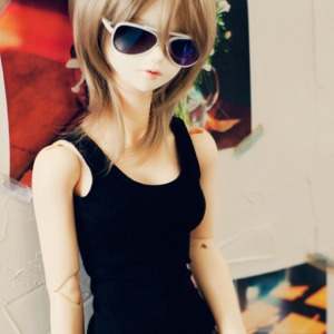 [Pre-order] [SD13 Girl &amp; Smart Doll] Fited Sleeveless - Black, White