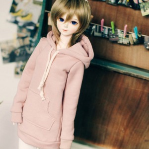 [Pre-order] [SD13 Girl &amp; Smart Doll] Long Hooded T - Indi Pink