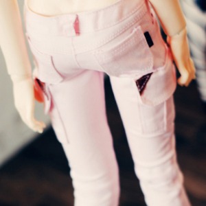 [Pre-order] [SD13 Girl &amp; Smart Doll] Skinny Cargo Pants - Pink