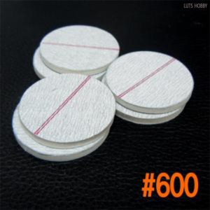 Style X Hard Mini Stick Sandpaper Round 600 6 Packs BG657