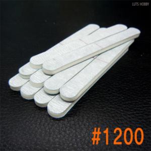 Style X Hard Mini Stick Sandpaper Round Type 1200 10 Packs BG665