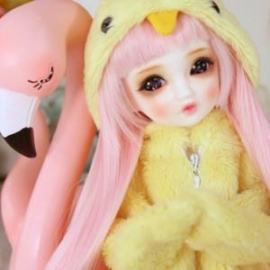 Yellow Chick Bomi 26cm Ball Jointed Doll Full Set