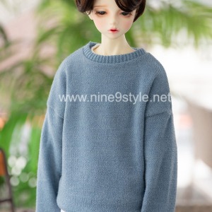 [Pre-order] SDB Over Fit Round Knit Indie Blue