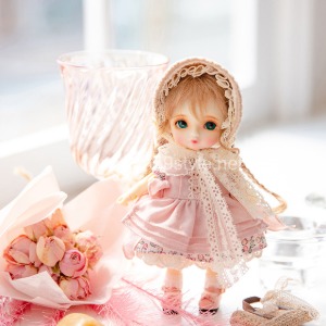 [Pre-order] [PETIT16] Flower Country Dress Set Pink