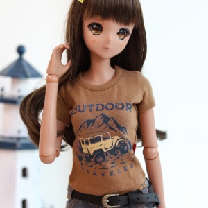 [Pre-order] [SD13 GIRL &amp; Smart Doll] Outdoor T-shirt - Brown